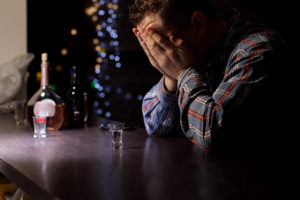 Man with Alcohol Addiction