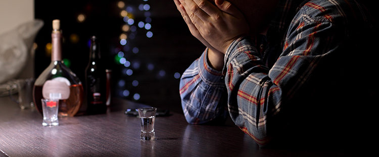 Man with Alcohol Addiction