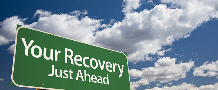 Green Recovery House Sign