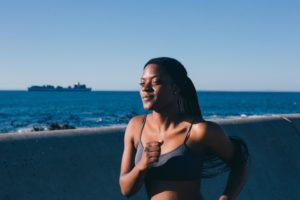 Sober Woman Exercising Boston Massachusetts