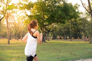 Woman Running for Healthy Immune System