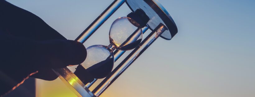 sober living home hourglass in Massachusetts with Sun Shining