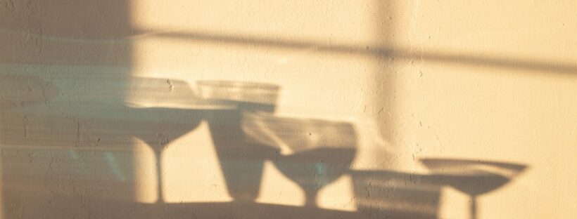 Alcohol Shadows on Wall in Boston