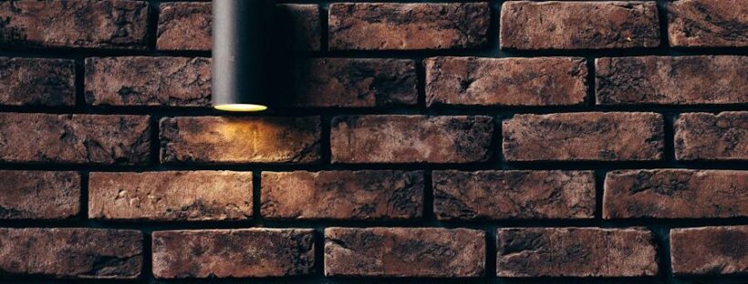 Red bricks with light in Massachusetts sober living house.
